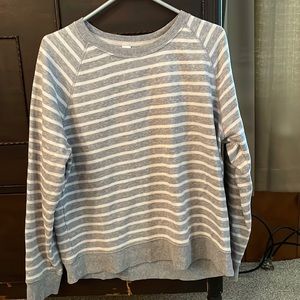 Old navy gray and white stripped sweater
